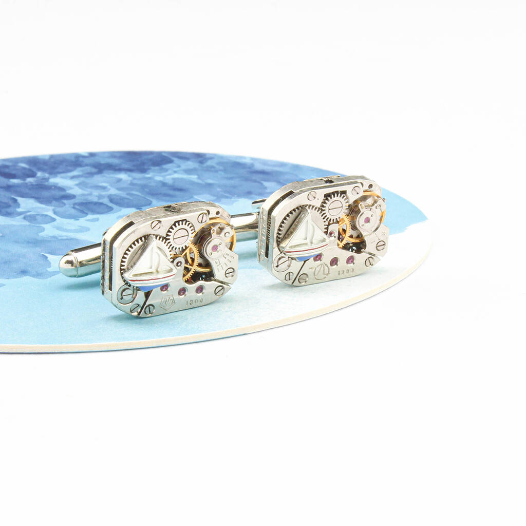Image of Boat Watch Movement Cufflinks