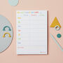 Live Happy Weekly Planner Notepad, thumbnail 1 of 3