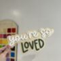 Wooden Decor Sign 'You’re So Loved' Children’s Bedroom/ Playroom Decor, thumbnail 4 of 5