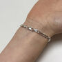 Personalised Child's Sterling Silver Chain And Link Bracelet, thumbnail 2 of 5