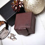 Personalised Leather Cufflink Jewellery Box, thumbnail 2 of 9
