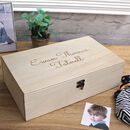 Wooden Carved Personalised Name Box By Warner's End ...