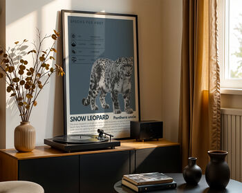 Snow Leopard | Big Cat Art Print, 8 of 8