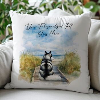 Personalised Husky Dog Beach Walk Collection, 4 of 8