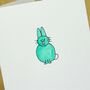 Personalised 'Smiley Bunny' Handmade Card, thumbnail 7 of 10