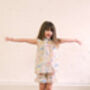 Girls Bouncing Bunny Spring Cotton Short Pyjama Set, thumbnail 3 of 8