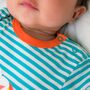 Organic Cotton Baby Bodysuit With Rainbow Print, thumbnail 3 of 3