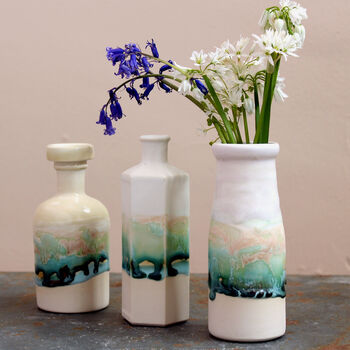 Handmade Ceramic Bottle Vases, 5 of 12