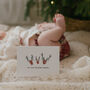 Baby's First Christmas Fingerprint Card Making Kit, thumbnail 4 of 4