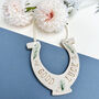 Forest Themed Good Luck Wedding Horseshoe, thumbnail 1 of 4