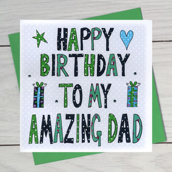 Personalised Dad Birthday Book Card, 2 of 7