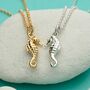 Personalised Seahorse Charm Necklace, thumbnail 4 of 11