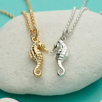 Personalised Seahorse Charm Necklace, 4 of 11
