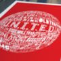 Manchester United Football Typography Print, thumbnail 5 of 7