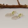 Peridot Sterling Silver Dangle Earrings, thumbnail 6 of 7