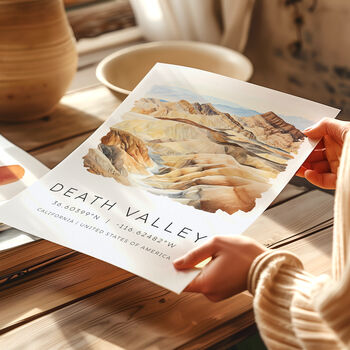 California Death Valley Travel Poster, 2 of 7