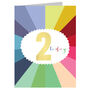 Mini Gold Foiled 2nd Birthday Card, thumbnail 2 of 4