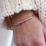 'I Couldn't Tie The Knot Without You' Bridesmaid Bangle, thumbnail 4 of 7