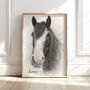 Personalised Black And White Pencil Sketch Pet Portrait, thumbnail 10 of 12