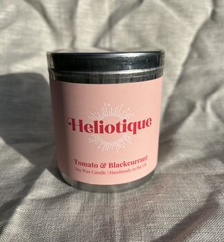 Tomato And Blackcurrant Scented Tin Candle, 3 of 5