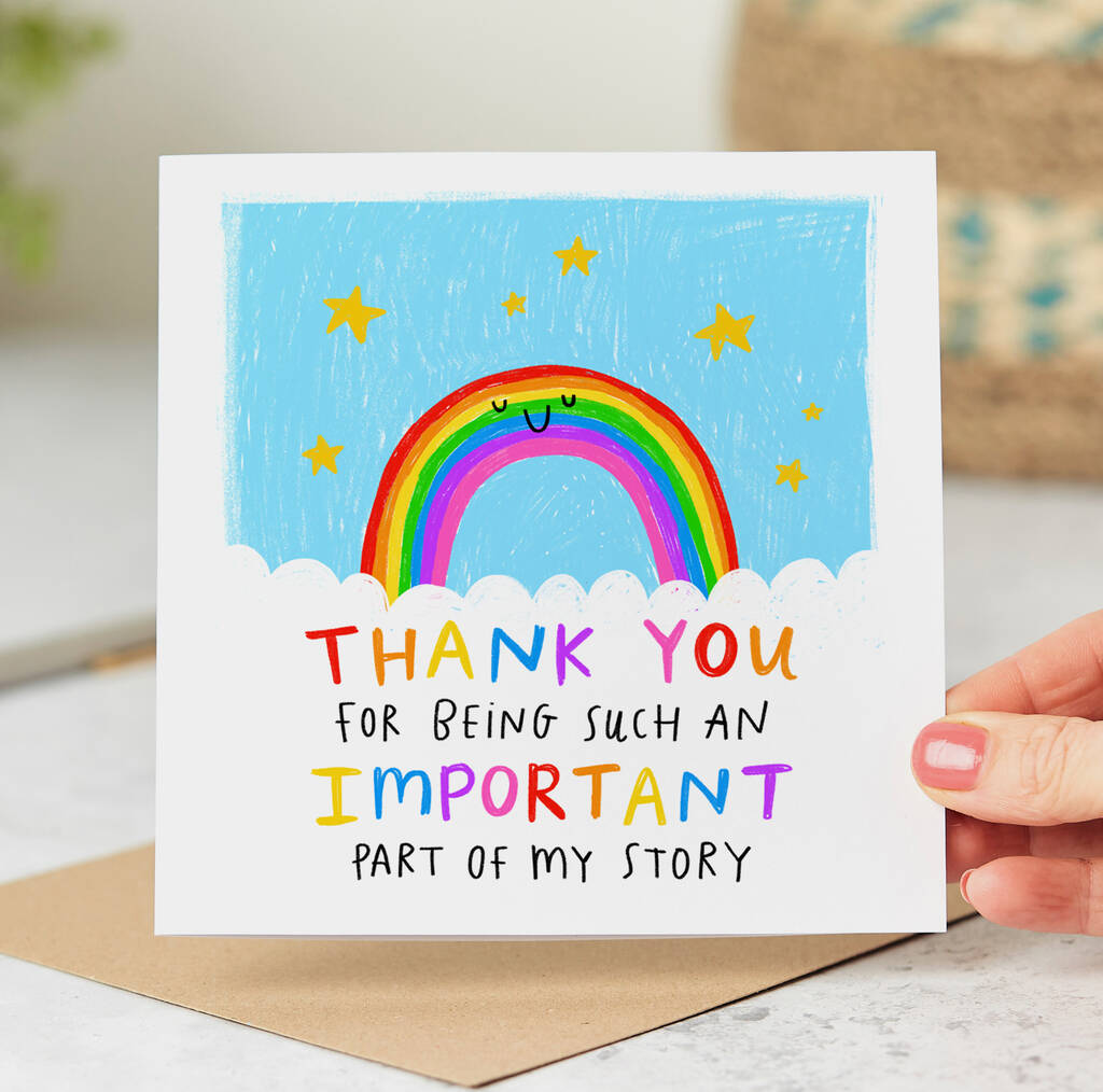 'Such An Important Part Of My Story' Thank You Card, 1 of 2