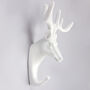 G Decor Ornamental White Animal Heads Resin Wall Hook, thumbnail 4 of 8