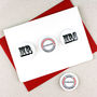 Personalised 'Mr' And 'Mrs' Badge Card, thumbnail 1 of 7