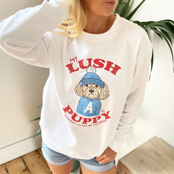 My Lush Puppy Personalised Sweatshirt With Your Dog On, 2 of 12