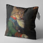 Royal Yellow Cat Classic Painting Cushion Cover, thumbnail 3 of 7