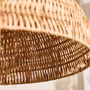 Natural Rattan Dome Pendant Light Shade, thumbnail 5 of 5