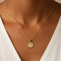 Gold Or Silver Butterfly Coin Necklace, thumbnail 2 of 6