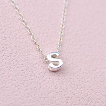 Girl's Personalised Mini Slider Initial Charm Necklace, 3 of 7