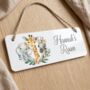 Personalised Safari Animals Door Sign, Nursery Room Decor, thumbnail 1 of 2