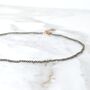 Pyrite Skinny Gemstone Beaded Necklace, thumbnail 4 of 7
