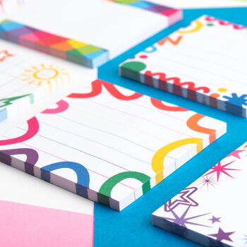 Colourful Squiggles Sticky Notes, 4 of 6