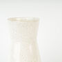 Large Handmade Stoneware Speckled White Bouquet Vase, thumbnail 2 of 4