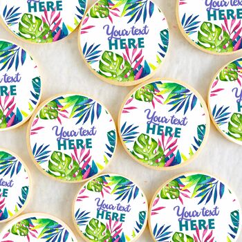 Personalised Tropical Edible Drink Toppers, 4 of 4