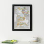 Personalised Scratch Off UK Cycle Climbs Print, thumbnail 4 of 10