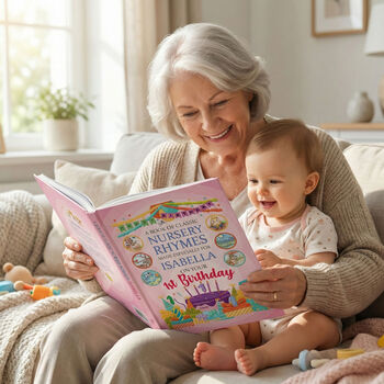 1st Birthday Gift Book Of Nursery Rhymes Personalised, 12 of 12