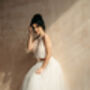 Ivory Sleeveless Beaded Bridal Top | Sparkly Wedding Crop Top For Modern Brides, thumbnail 12 of 12