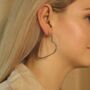 Boho Large Heart Geometric Hoop Earrings, thumbnail 4 of 12