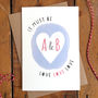 It Must Be Love Personalised Anniversary Card, thumbnail 3 of 4