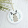 Baby's 1st Christmas Reindeer Bauble, thumbnail 2 of 2