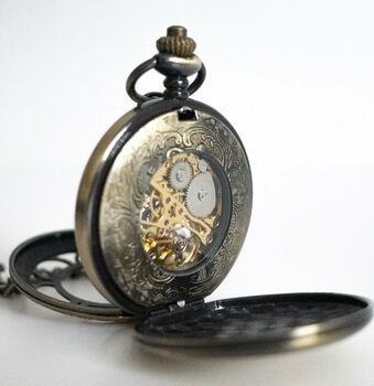 Steampunk Pocket Watch Bronze; The Percy, 5 of 7
