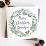Grandparent Wreath Christmas Card, thumbnail 2 of 7