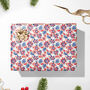 Luxury Christmas Poinsettia Matisse Inspired Gift Wrap, thumbnail 3 of 5