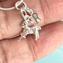 Personalised Sterling Silver Initial Goat Charm Necklace, thumbnail 3 of 4