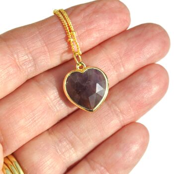 Dainty Crystal Heart Necklace Happy Birthday Gift For Her, 6 of 7