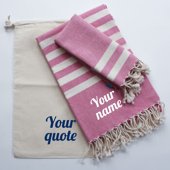 Personalised Towel Set, Congratulations Gift, 2 of 12