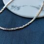 925 Silver Twisted Plain Payal Thin Anklet, thumbnail 1 of 3